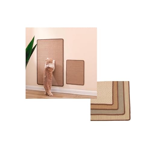 【Vuxilo】猫用 スクラッチャーマット 爪とぎマット 合成繊維・模造サイザル麻製 耐摩耗 爪傷つけない 高密度 爪切り不要 家具壁保護 汚れ防止 引っ掻き傷防止 猫おもちゃ 色のランダム出荷