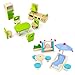 Wooden Dollhouse Furniture|Made of Safe Wood and Bright Water-Based Paint|Compatible with Most Doll Houses|41 Pc Bundle