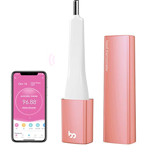 Smart Basal Thermometer, Adjustable Volume, FDA Eligible, Period Tracker with Femometer APP