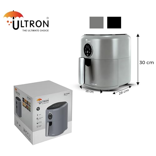 Image of Ultron Air Fryer Digital 4.5 L FryFit 45S, 1200W Oil-free Cooking | Instant Electric Air Fryer for Home, Rapid Hot Air Circulation, Fry, Grill, Roast, Steam, and Bake | 1 Year Warranty