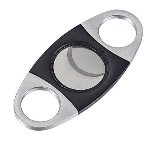 Visol Slimline Double Guillotine Cigar Cutter (Black)