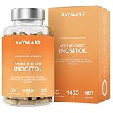 Myo-Inositol & D-Chiro-Inositol Kapseln - Mit Zink, B6, Chrom, Selen, Folat, Sägepalme, L-Carnitin, Safran & Löwenzahn - 180 Kapseln, 45 Tage Vorrat - Hormonhaushalts - Geeignet für Frauen mit PCOS