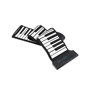 HMTOHL 88 Touches USB MIDI Sortie Roll Up Piano Rechargeable Électronique Portable Silicone Flexible Clavier Orgue - Les Beatles, Paul McCartney, John Lennon, RIngo Starr, George Harrison