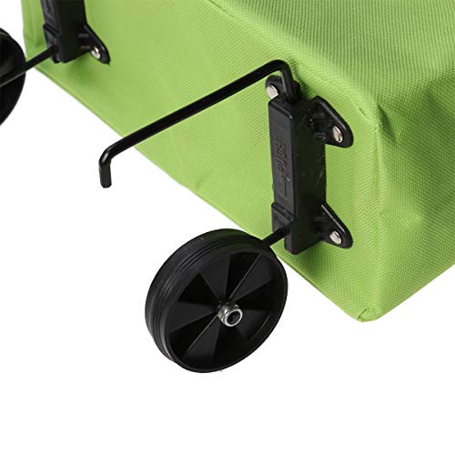 VOSAREA Einkaufswagen zusammenklappbar Einkaufstrolley Einkaufstrolley (grün) – Bild 5