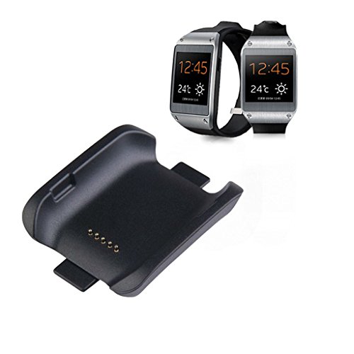 Cargador de reloj inteligente para Galaxy Gear SM V700 AC187, color negro