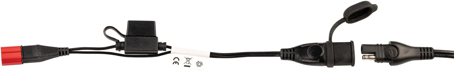 Tecmate Optimate Cable O-77, Battery Charge Adapter, EURO5 6-pin Diagnostic Connector, Black