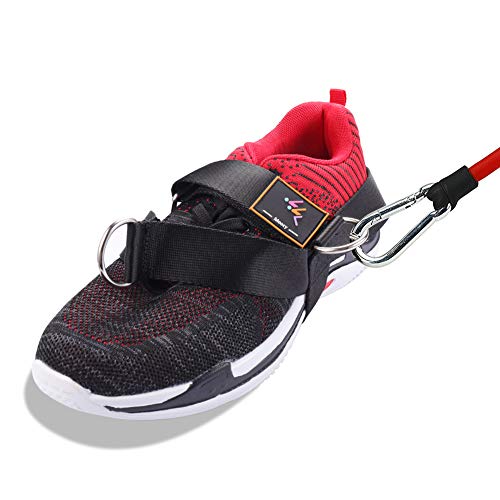 Moocy Profession 2 Pack All-Legs 4 Ring Ankle Strap For Cable Machine， Glute Kickback Ankle Strap Great For Booty Butt Workout，Cable Machine Foot Strap #TOP5