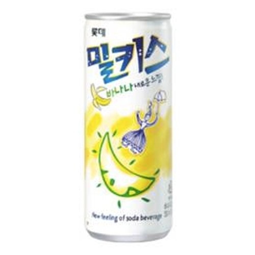 Lotte Milkis - Milk Soda Drink Banana Flavour 250ml