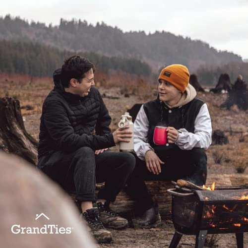 Grandties Insulated Coffee Mug With Handle - Sliding Lid For Splash-Proof 16 Oz Wine Glass Shape Thermos Tumbler With Double Walled Vacuum Stainless Steel To Keeps Beverages Hot Or Cold - Cranberry #TOP7