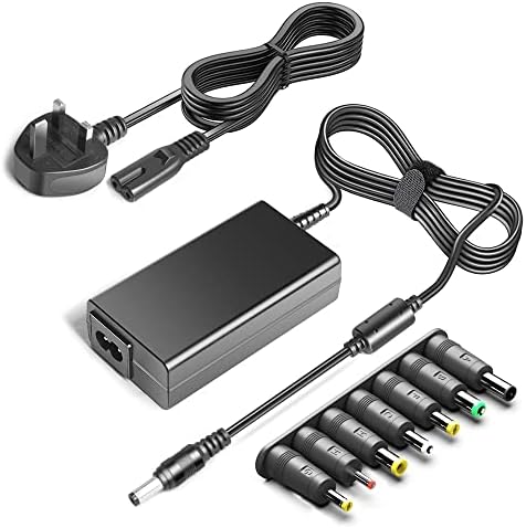 TAIFU 15V 60W Universal AC DC Adapter Switching Power Supply With 6 Selectable Adapter Tips, AC to DC 15V 4A (15V 3.5A,15V 3A,15V 2A,15V 2.5A Compatible) Power Cord UK Wall Plug Charger