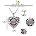 SOULMEET Sunflower Heart Locket Necklace That Holds 3 Pictures with Red Opal, You are My Sunshine Locket Necklace Keep Family Members Near to You (Locket only)