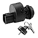 Roykaw Golf Cart Starter Ignition Key Switch Replacement Compatible with Yamaha G22/G29/Drive 2 G&E Models, 2 Positions-On/Off, No-wiring/Includes 2 Keys, OEM# JW1-H2510-00, JU2-H2510-10, JU2-H2510-20
