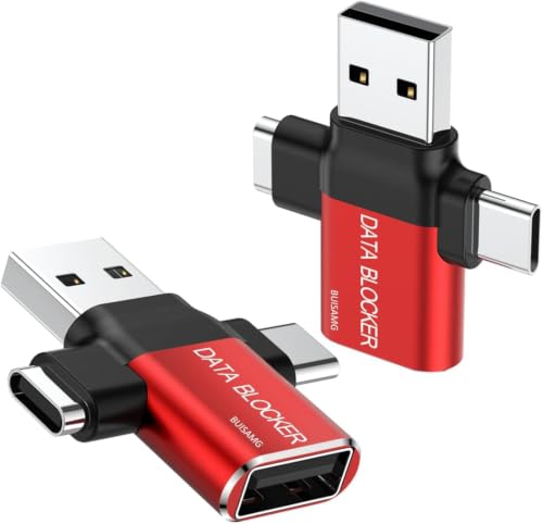 Data Blocker, 3-in-1 USB Data Blocker, Protect Against Juice Jacking