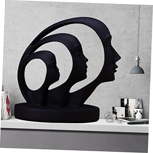 Yardenfun Decoração De Quarto Estátua De Rosto Humano Estátua De Feng Shui Escultura De Personagem A