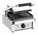 große Grillfläche und gerillte Grillplatte , mit Fettauffangbehälter
