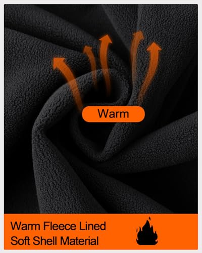Chaleco softshell contra el frío para hombre con forro polar interior transpirable 5