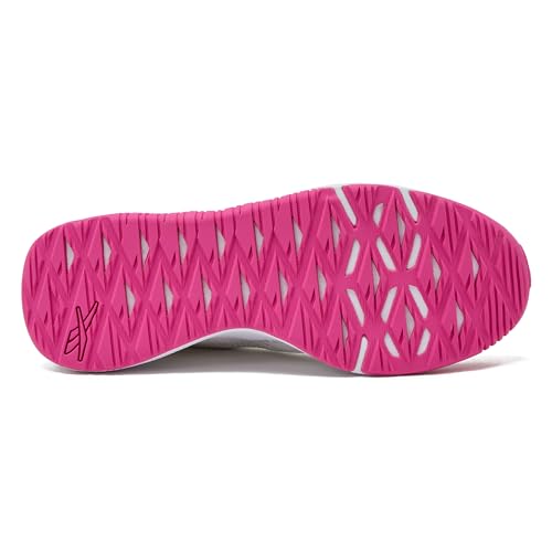 Reebok Women's NFX Trainer Sneaker, Athletic Gym or Workout Shoes for WomenFootwear White/True Pink, 10.5