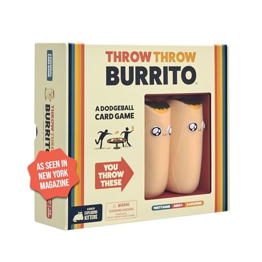 Throw Throw Burrito - Kort Spel | Familjevänligt Partyspel | Spökboll | Engelska | Ålder 7+ | 2 till 6 Spelare | Speltid 10-20 Minuter
