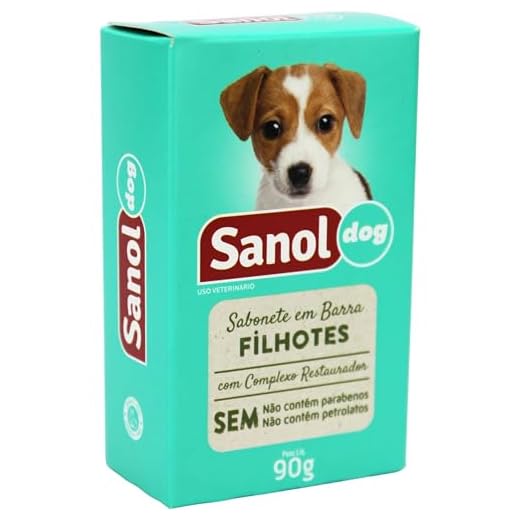 Sabonete Sanol Para Cães E Gatos Filhotes 90g