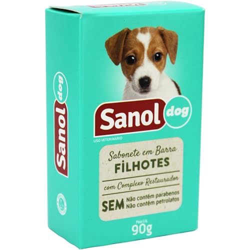 Sabonete Sanol Para Cães E Gatos Filhotes 90g