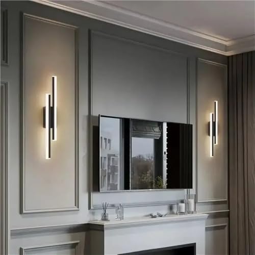 Aplique de pared LED negro para pasillo y dormitorio que crea un ambiente acogedor 7