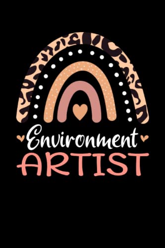 Image of Environment Artist Rainbow leopard Appreciation MEDIA & COMMUNICATIONS: Lined Notebook / Journal Gift , 120 Pages , 6X9 ,Soft Cover , Matte Finish