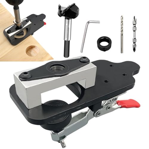 Dispositivo di cerniera per armadio, dispositivo di cerniera, istruzioni per il foro da 35 mm, guida per la lavorazione del legno, guida per fori per tasselli, attrezzi per cerniere nascoste, per