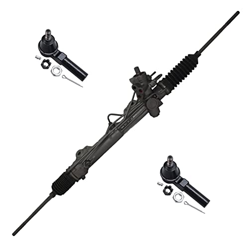 Detroit Axle - 3pc Rack & Pinion Kit for 95-03 Ford Windstar, 1 Complete Power Steering Rack and Pinion Assembly 2 Outer Tie Rods 1995 1996 1997 1998 1999 2000 2001 2002 2003 Replacement