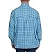 HABIT Men's HB Long Sleeve River Shirt, Cationic Hatch Plaid Alaskan Blue, X-Large
