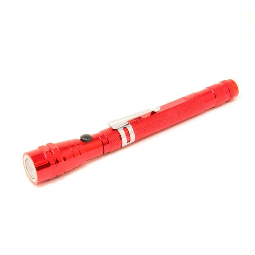 Torch with Extendable Flexible LED Light Red Industrial & Scientific