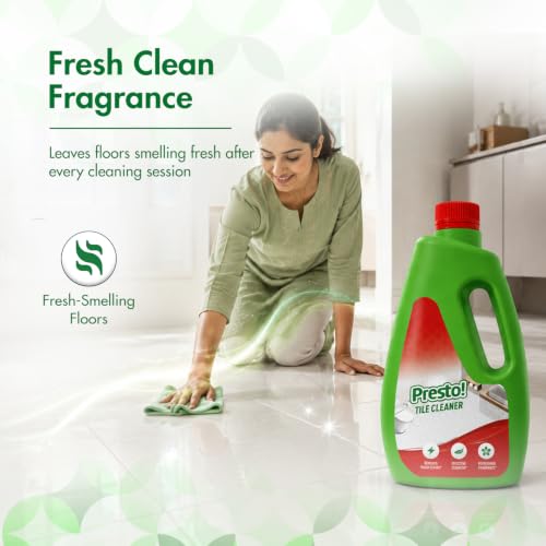 Image of Amazon Brand - Presto! Tile Cleaner | 1 Litre | Pack of 1 | Removes Grease, Dirt & Tough Stains
