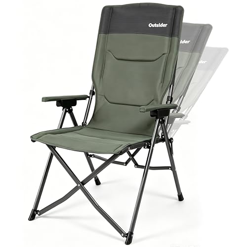 OUTSIDER Silla de Camping Reclinable 3 Posiciones Oversized Verde miniatura 1