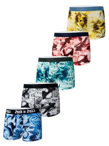 Men's Underwear Printed Boxer Briefs, Pack of 5, Assorted Colors and Patterns4