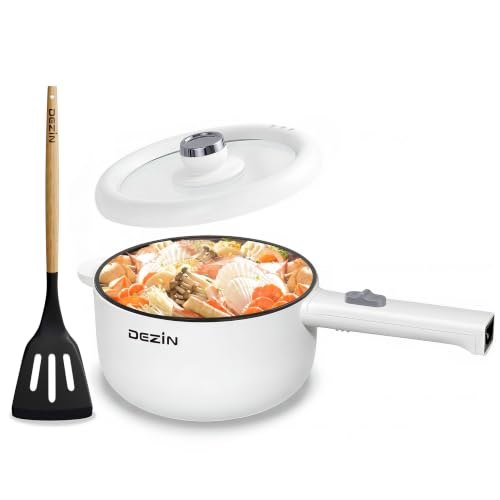 Image of Dezin 2L Hot Pot Electric, Non-Stick Electric Pan, 700W Adjustable Power