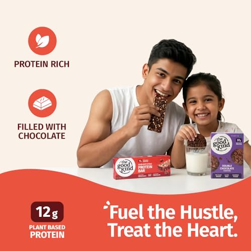 Image of The Good Kind Double Chocolate Cookies (1 Pack) & Hazelnut Citrus Protein Bar (2 Pack), Plant Based Cookies & Bar, Perfect for Snacking, Gluten Free, Palm Oil free & Vegan (Combo Pack of 3)