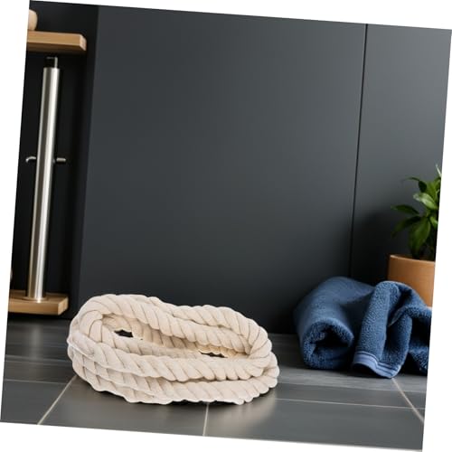 Cuerda de algodón natural trenzada de 3m para decorar salones con proyectos de macramé 6