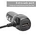 Dash Cam Charger Micro USB, Car Charger with USB Port Compatible with YI, Roav and Most Other Dash Cameras, Sat Navs, Other Android Devices. (11.5FT)