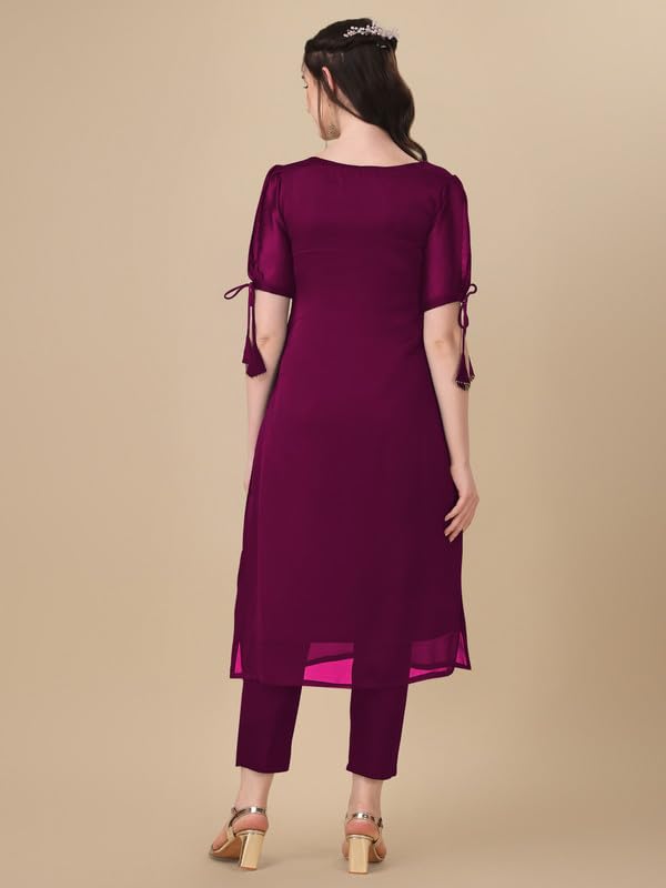 Image of Embroidery Silk Kurti