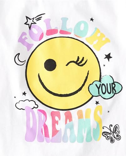 Image of The Children's Place Girls' Short Sleeve Graphic T-shirts (5-Pack)