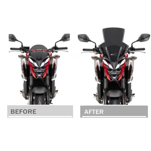 Déflecteur de vent CB650F contre la fatigue cervicale du motard - 3