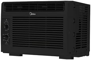 Midea 5,000 BTU 150 Sq ft Mechanical Window Air Conditioner, Black (Renewed)