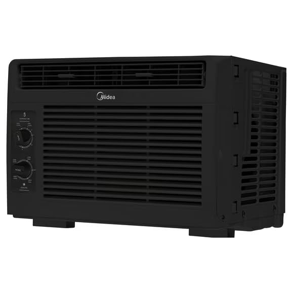 Midea RMW05MWB (Renewed) 5,000 BTU 150 Sq ft Mechanical Window Air Conditioner,...