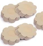 VALUEBARGAIN 80 STÜCK BRUSTWARZENABDECKUNG, SELBSTKLEBENDE NIPPLE COVER IN BLÜTENFORM, HAUTFARBEN &AMP; WIEDERVERWENDBAR FÜR SCHWIMMEN, DESSOUS &AMP; BH, BEIGE