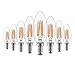 Produktbild 8er Pack LED Lampe E14 Glühbirne 4W dimmbare lampe, iGOKU filament E14 led Glühfaden Warmweiß leuchte led Birne, 360°Abstrahlwinkel LED birne 40W Entspricht Edison Lampe, 450 Lumen 2700K A++