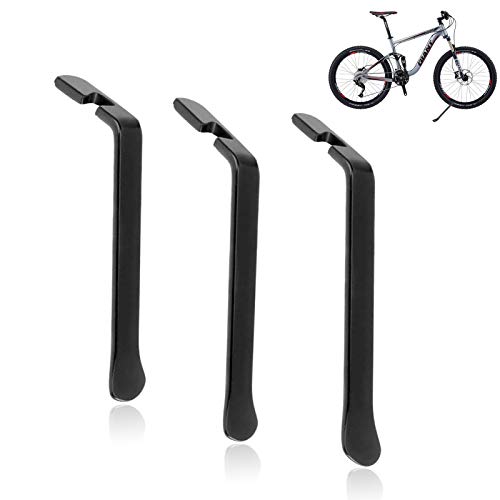 YUQIN 3 Stücke reifenheber Fahrrad,Kohlenstoffstahl Reifen Hebel,Metall Montierhebel Werkzeug,Für Fahrradschlauch Reifen Reparatur Cover