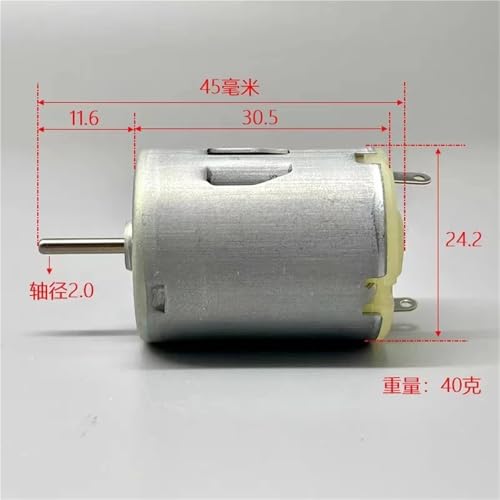 Moteur électrique 280 CC 24 mm pour réparer et animer les jouets électriques de vos enfants