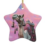 El sonido claro de las campanas de camello para árbol de Navidad colgante de cerámica, decoraciones de Navidad ideales para decorar y colgar