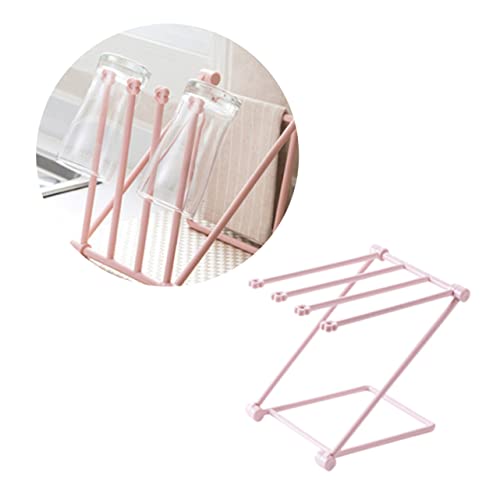 Toallero perchero rosa plegable y multiusos para organizar tu cocina 4