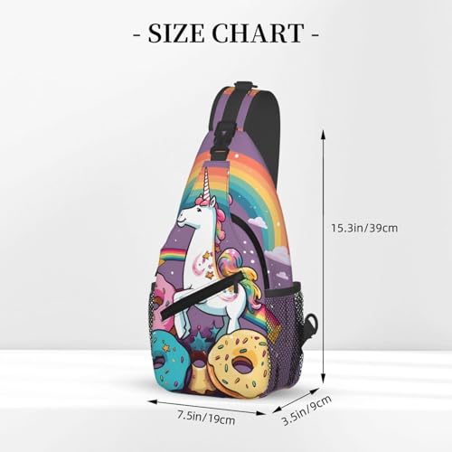 Mochila tipo bandolera cruzada para hombre y mujer negra miniatura 3