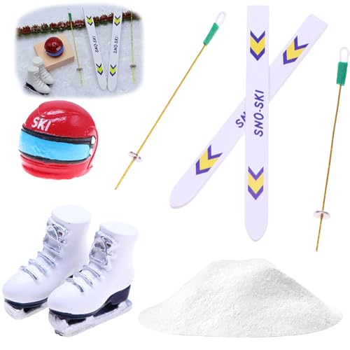 DONGZQAN Wichtel Zubehör Weihnachten, Wichtel Schlitten Set, Miniatur...